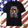 New York Knicks Playoff Nba Players Caricature Cartoon T Shirt , Trendy 2D Print Shirt New York Knicks Playoff Nba Players Caricature Cartoon T Shirt