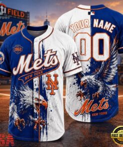 New York Mets 2026 MLB Eagle America Personalized Baseball Jersey , MLB Team Baseball Jersey New York Mets 2026 Mlb Eagle America Personalized Baseball Jersey