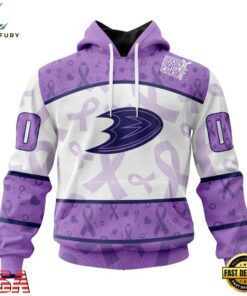 NHL Anaheim Ducks Special Lavender Fight Cancer Hoodie, T Shirt , NHL Hockey 3D Shirt Nhl Anaheim Ducks Special Lavender Fight Cancer Hoodie T Shirt 1