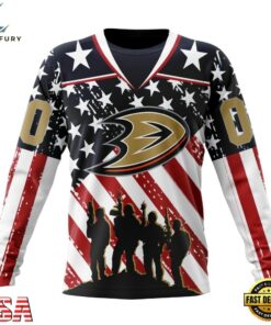 NHL Anaheim Ducks Specialized Kits For Honor USS Military Hoodie, T Shirt , NHL Hockey 3D Shirt Nhl Anaheim Ducks Specialized Kits For Honor Uss Military Hoodie T Shirt 3