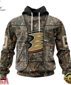 NHL Anaheim Ducks Specialized Unisex Vest Kits With Realtree Camo Hoodie, T Shirt, NHL Hockey 3D Shirt Nhl Anaheim Ducks Specialized Unisex Vest Kits With Realtree Camo Hoodie T Shirt 1