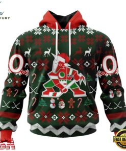 NHL Arizona Coyotes Hockey Christmas Is Coming 2026 Hoodie, T Shirt , NHL Hockey 3D Shirt Nhl Arizona Coyotes Hockey Christmas IS Coming 2026 Hoodie T Shirt 1