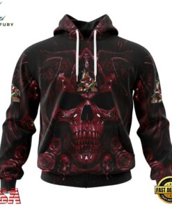 NHL Arizona Coyotes Special Design Halloween With Skull Art Hoodie, T Shirt , NHL Hockey 3D Shirt Nhl Arizona Coyotes Special Design Halloween With Skull Art Hoodie T Shirt 1