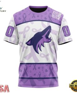 NHL Arizona Coyotes Special Lavender Fight Cancer Hoodie, T Shirt , NHL Hockey 3D Shirt Nhl Arizona Coyotes Special Lavender Fight Cancer Hoodie T Shirt 5