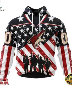 NHL Arizona Coyotes Specialized Kits For Honor USS Military Hoodie, T Shirt , NHL Hockey 3D Shirt Nhl Arizona Coyotes Specialized Kits For Honor Uss Military Hoodie T Shirt 1