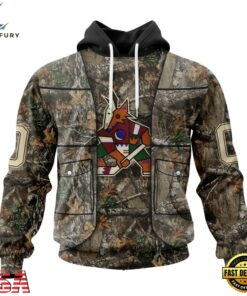 NHL Arizona Coyotes Specialized Unisex Vest Kits With Realtree Camo Hoodie, T Shirt, NHL Hockey 3D Shirt Nhl Arizona Coyotes Specialized Unisex Vest Kits With Realtree Camo Hoodie T Shirt 1