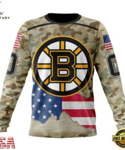 NHL Boston Bruins Specialized Kits For United State With Camo Color Hoodie, T Shirt , NHL Hockey 3D Shirt Nhl Boston Bruins Specialized Kits For United State With Camo Color Hoodie T Shirt 3