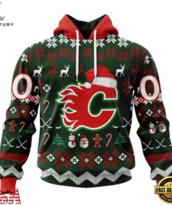 NHL Calgary Flames Hockey Christmas Is Coming 2026 Hoodie, T Shirt , NHL Hockey 3D Shirt Nhl Calgary Flames Hockey Christmas IS Coming 2026 Hoodie T Shirt 1