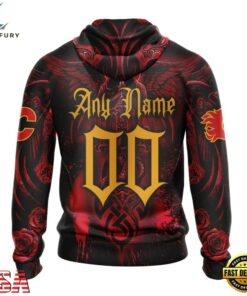 NHL Calgary Flames Special Design Halloween With Skull Art Hoodie, T Shirt , NHL Hockey 3D Shirt Nhl Calgary Flames Special Design Halloween With Skull Art Hoodie T Shirt 2
