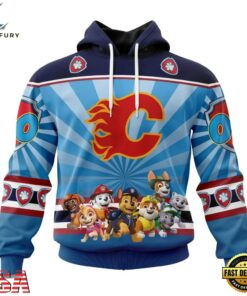 NHL Calgary Flames Special Paw Patrol Kits Hoodie, T Shirt , NHL Hockey 3D Shirt Nhl Calgary Flames Special Paw Patrol Kits Hoodie T Shirt 1