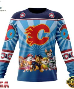 NHL Calgary Flames Special Paw Patrol Kits Hoodie, T Shirt , NHL Hockey 3D Shirt Nhl Calgary Flames Special Paw Patrol Kits Hoodie T Shirt 3