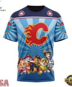 NHL Calgary Flames Special Paw Patrol Kits Hoodie, T Shirt , NHL Hockey 3D Shirt Nhl Calgary Flames Special Paw Patrol Kits Hoodie T Shirt 4