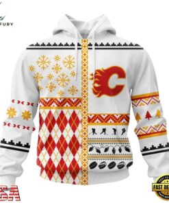 NHL Calgary Flames Specialized Christmas Is Coming New Design Hoodie, T Shirt , NHL Hockey 3D Shirt Nhl Calgary Flames Specialized Christmas IS Coming New Design Hoodie T Shirt 1
