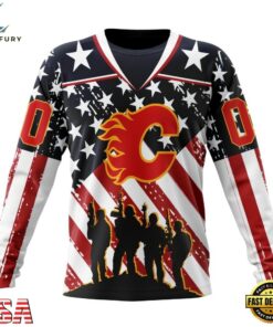 NHL Calgary Flames Specialized Kits For Honor USS Military Hoodie, T Shirt , NHL Hockey 3D Shirt Nhl Calgary Flames Specialized Kits For Honor Uss Military Hoodie T Shirt 3