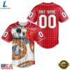 NHL Calgary Flames x BB 8 D Star War Baseball Jersey , NHL Fan Baseball Jersey 3 NHL Calgary Flames x BB 8 D Star War Baseball Jersey , NHL Fan Baseball Jersey Nhl Calgary Flames X BB 8 D Star War Baseball Jersey 1