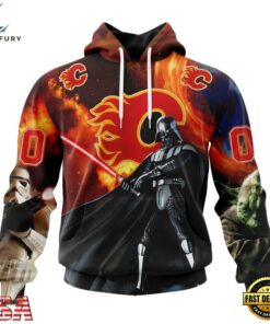 NHL Calgary Flames x Star War Specialized Design Hoodie, T Shirt , NHL Hockey 3D Shirt Nhl Calgary Flames X Star War Specialized Design Hoodie T Shirt 1