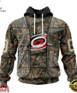 NHL Carolina Hurricanes Specialized Unisex Vest Kits With Realtree Camo Hoodie, T Shirt, NHL Hockey 3D Shirt Nhl Carolina Hurricanes Specialized Unisex Vest Kits With Realtree Camo Hoodie T Shirt 1