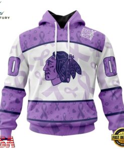 NHL Chicago Blackhawks Special Lavender Fight Cancer Hoodie, T Shirt , NHL Hockey 3D Shirt Nhl Chicago Blackhawks Special Lavender Fight Cancer Hoodie T Shirt 1