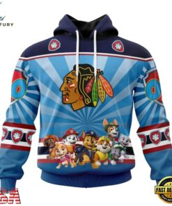 NHL Chicago Blackhawks Special Paw Patrol Kits Hoodie, T Shirt , NHL Hockey 3D Shirt Nhl Chicago Blackhawks Special Paw Patrol Kits Hoodie T Shirt 1