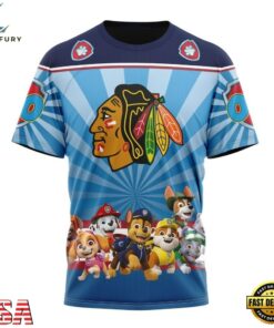 NHL Chicago Blackhawks Special Paw Patrol Kits Hoodie, T Shirt , NHL Hockey 3D Shirt Nhl Chicago Blackhawks Special Paw Patrol Kits Hoodie T Shirt 4