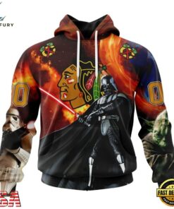 NHL Chicago BlackHawks x Star War Specialized Design Hoodie, T Shirt , NHL Hockey 3D Shirt Nhl Chicago Blackhawks X Star War Specialized Design Hoodie T Shirt 1