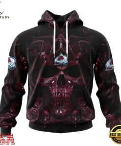NHL Colorado Avalanche Special Design Halloween With Skull Art Hoodie, T Shirt , NHL Hockey 3D Shirt Nhl Colorado Avalanche Special Design Halloween With Skull Art Hoodie T Shirt 1