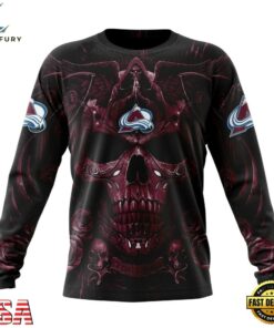 NHL Colorado Avalanche Special Design Halloween With Skull Art Hoodie, T Shirt , NHL Hockey 3D Shirt Nhl Colorado Avalanche Special Design Halloween With Skull Art Hoodie T Shirt 3