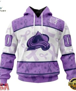 NHL Colorado Avalanche Special Lavender Fight Cancer Hoodie, T Shirt , NHL Hockey 3D Shirt Nhl Colorado Avalanche Special Lavender Fight Cancer Hoodie T Shirt 1