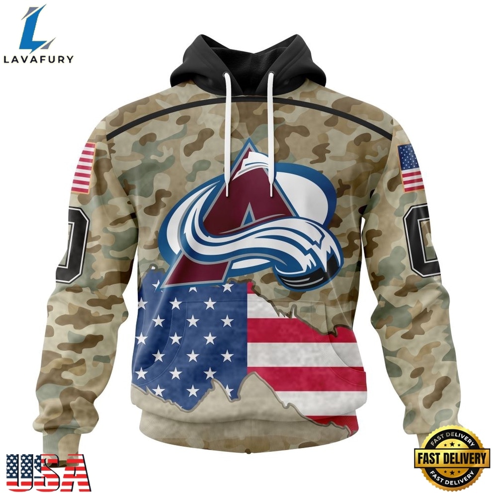 NHL Colorado Avalanche Specialized Kits For United State With Camo Color Hoodie, T Shirt , NHL Hockey 3D Shirt Nhl Colorado Avalanche Specialized Kits For United State With Camo Color Hoodie T Shirt 1
