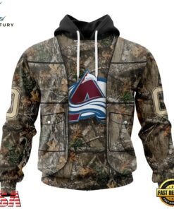 NHL Colorado Avalanche Specialized Unisex Vest Kits With Realtree Camo Hoodie, T Shirt, NHL Hockey 3D Shirt Nhl Colorado Avalanche Specialized Unisex Vest Kits With Realtree Camo Hoodie T Shirt 1