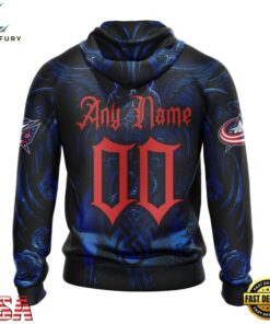 NHL Columbus Blue Jackets Special Design Halloween With Skull Art Hoodie, T Shirt , NHL Hockey 3D Shirt Nhl Columbus Blue Jackets Special Design Halloween With Skull Art Hoodie T Shirt 2