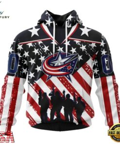 NHL Columbus Blue Jackets Specialized Kits For Honor USS Military Hoodie, T Shirt , NHL Hockey 3D Shirt Nhl Columbus Blue Jackets Specialized Kits For Honor Uss Military Hoodie T Shirt 1