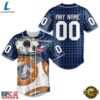 NHL Columbus Blue Jackets x BB 8 D Star War Baseball Jersey , NHL Fan Baseball Jersey Nhl Columbus Blue Jackets X BB 8 D Star War Baseball Jersey 1