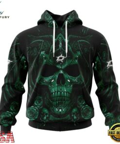 NHL Dallas Stars Special Design Halloween With Skull Art Hoodie, T Shirt , NHL Hockey 3D Shirt Nhl Dallas Stars Special Design Halloween With Skull Art Hoodie T Shirt 1