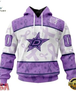 NHL Dallas Stars Special Lavender Fight Cancer Hoodie, T Shirt , NHL Hockey 3D Shirt Nhl Dallas Stars Special Lavender Fight Cancer Hoodie T Shirt 1