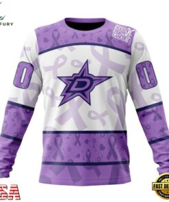 NHL Dallas Stars Special Lavender Fight Cancer Hoodie, T Shirt , NHL Hockey 3D Shirt Nhl Dallas Stars Special Lavender Fight Cancer Hoodie T Shirt 4