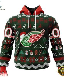 NHL Detroit Red Wings Hockey Christmas Is Coming 2026 Hoodie, T Shirt , NHL Hockey 3D Shirt Nhl Detroit Red Wings Hockey Christmas IS Coming 2026 Hoodie T Shirt 1