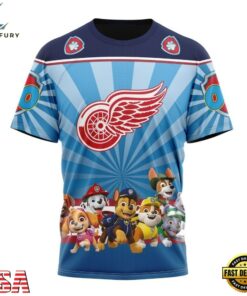 NHL Detroit Red Wings Special Paw Patrol Kits Hoodie, T Shirt , NHL Hockey 3D Shirt Nhl Detroit Red Wings Special Paw Patrol Kits Hoodie T Shirt 4
