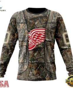 NHL Detroit Red Wings Specialized Unisex Vest Kits With Realtree Camo Hoodie, T Shirt, NHL Hockey 3D Shirt Nhl Detroit Red Wings Specialized Unisex Vest Kits With Realtree Camo Hoodie T Shirt 3