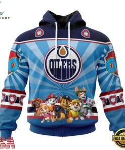 NHL Edmonton Oilers Special Paw Patrol Kits Hoodie, T Shirt , NHL Hockey 3D Shirt Nhl Edmonton Oilers Special Paw Patrol Kits Hoodie T Shirt 1