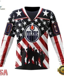 NHL Edmonton Oilers Specialized Kits For Honor USS Military Hoodie, T Shirt , NHL Hockey 3D Shirt Nhl Edmonton Oilers Specialized Kits For Honor Uss Military Hoodie T Shirt 3