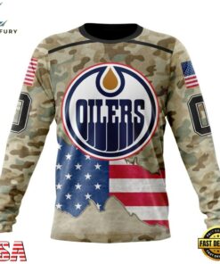 NHL Edmonton Oilers Specialized Kits For United State With Camo Color Hoodie, T Shirt , NHL Hockey 3D Shirt Nhl Edmonton Oilers Specialized Kits For United State With Camo Color Hoodie T Shirt 3