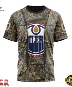 NHL Edmonton Oilers Specialized Unisex Vest Kits With Realtree Camo Hoodie, T Shirt, NHL Hockey 3D Shirt Nhl Edmonton Oilers Specialized Unisex Vest Kits With Realtree Camo Hoodie T Shirt 4