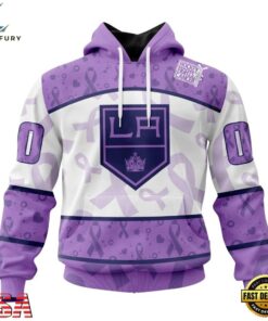 NHL Los Angeles Kings Special Lavender Fight Cancer Hoodie, T Shirt , NHL Hockey 3D Shirt Nhl Los Angeles Kings Special Lavender Fight Cancer Hoodie T Shirt 1