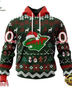 NHL Minnesota Wild Hockey Christmas Is Coming 2026 Hoodie, T Shirt , NHL Hockey 3D Shirt Nhl Minnesota Wild Hockey Christmas IS Coming 2026 Hoodie T Shirt 1