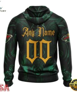 NHL Minnesota Wild Special Design Halloween With Skull Art Hoodie, T Shirt , NHL Hockey 3D Shirt Nhl Minnesota Wild Special Design Halloween With Skull Art Hoodie T Shirt 2