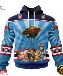 NHL Minnesota Wild Special Paw Patrol Kits Hoodie, T Shirt , NHL Hockey 3D Shirt Nhl Minnesota Wild Special Paw Patrol Kits Hoodie T Shirt 1