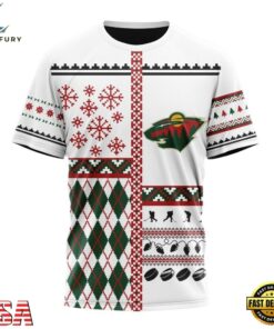 NHL Minnesota Wild Specialized Christmas Is Coming New Design Hoodie, T Shirt , NHL Hockey 3D Shirt Nhl Minnesota Wild Specialized Christmas IS Coming New Design Hoodie T Shirt 4