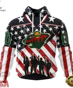 NHL Minnesota Wild Specialized Kits For Honor USS Military Hoodie, T Shirt , NHL Hockey 3D Shirt Nhl Minnesota Wild Specialized Kits For Honor Uss Military Hoodie T Shirt 1