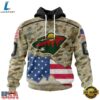 NHL Minnesota Wild Specialized Kits For United State With Camo Color Hoodie, T Shirt , NHL Hockey 3D Shirt Nhl Minnesota Wild Specialized Kits For United State With Camo Color Hoodie T Shirt 1